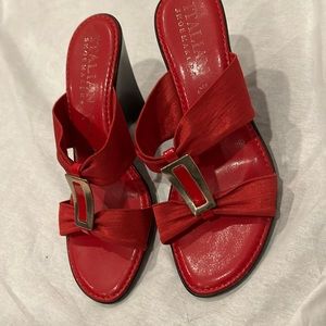 Red Italian shoemaker size 7